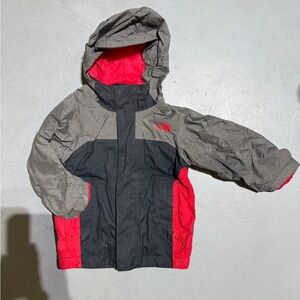Toddler North face - Red and Gray Jacket